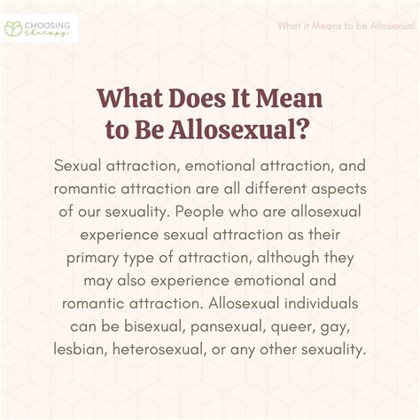 what is allosexual|Allosexuality: Meaning, Signs Youre Allosexual